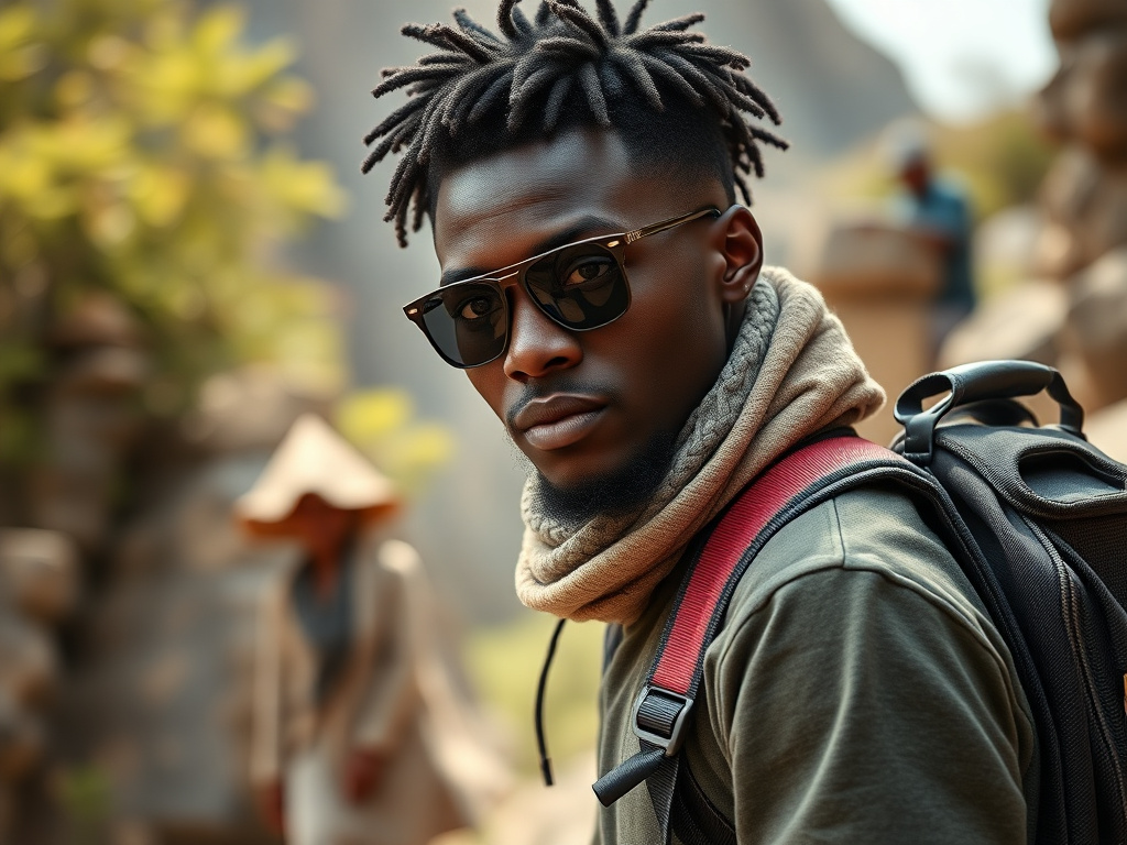 LGBTQ+ traveler of color feeling represented by a travel insurance provider