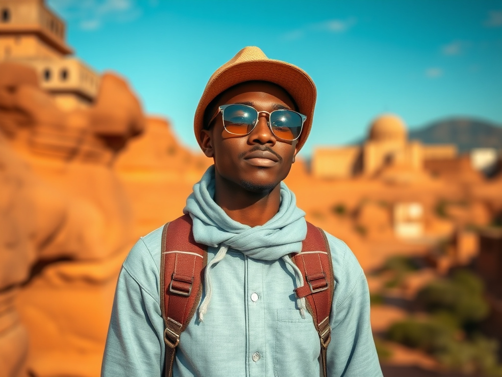LGBTQ+ traveler of color packing a travel medical kit