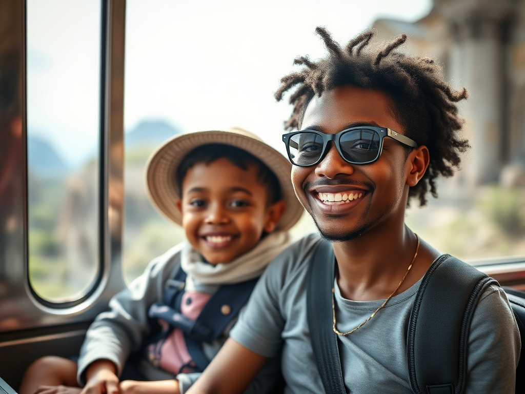 LGBTQ+ family of color exploring a local market