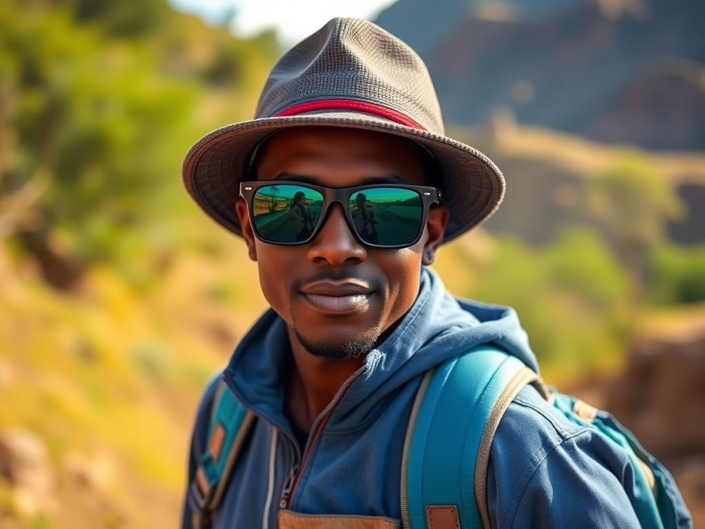 A solo traveler of color enjoying a traditional Peruvian meal at a local restaurant