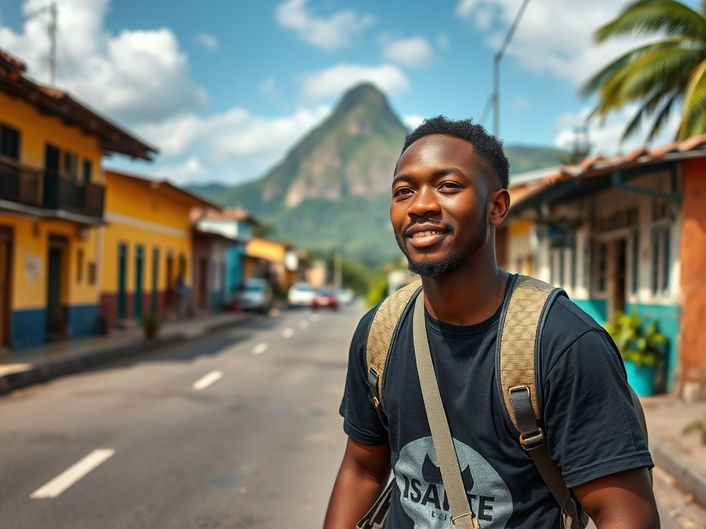 Group of minority travelers at a meet-up