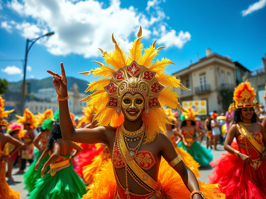 Traveler taking a samba lesson in Rio during Carnaval