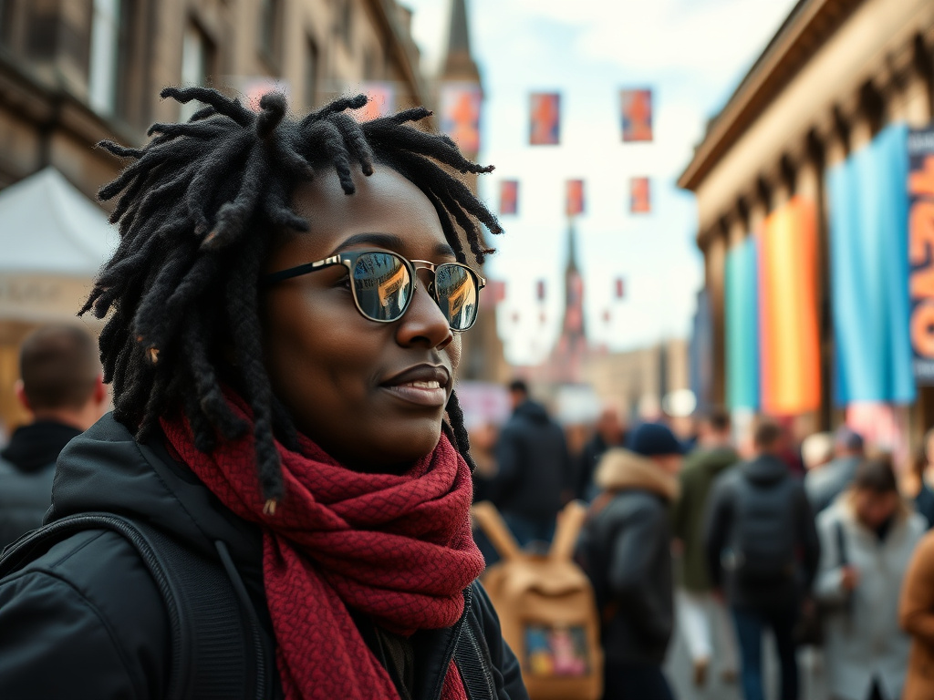 A welcoming hostel in Edinburgh with a rainbow flag