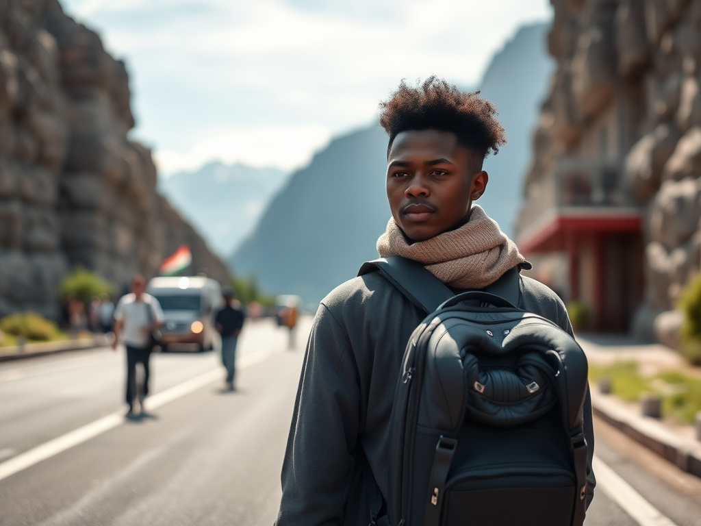 LGBTQ+ traveler of color seeking help from a mental health professional