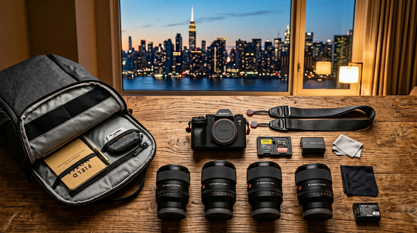 Travel photography camera gear equipment